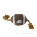 Factory price pet rope dog toys american football